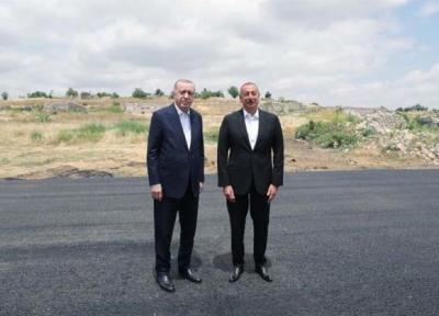 سفر اردوغان به جمهوری آذربایجان و ملاقات با علی اف در شوشا